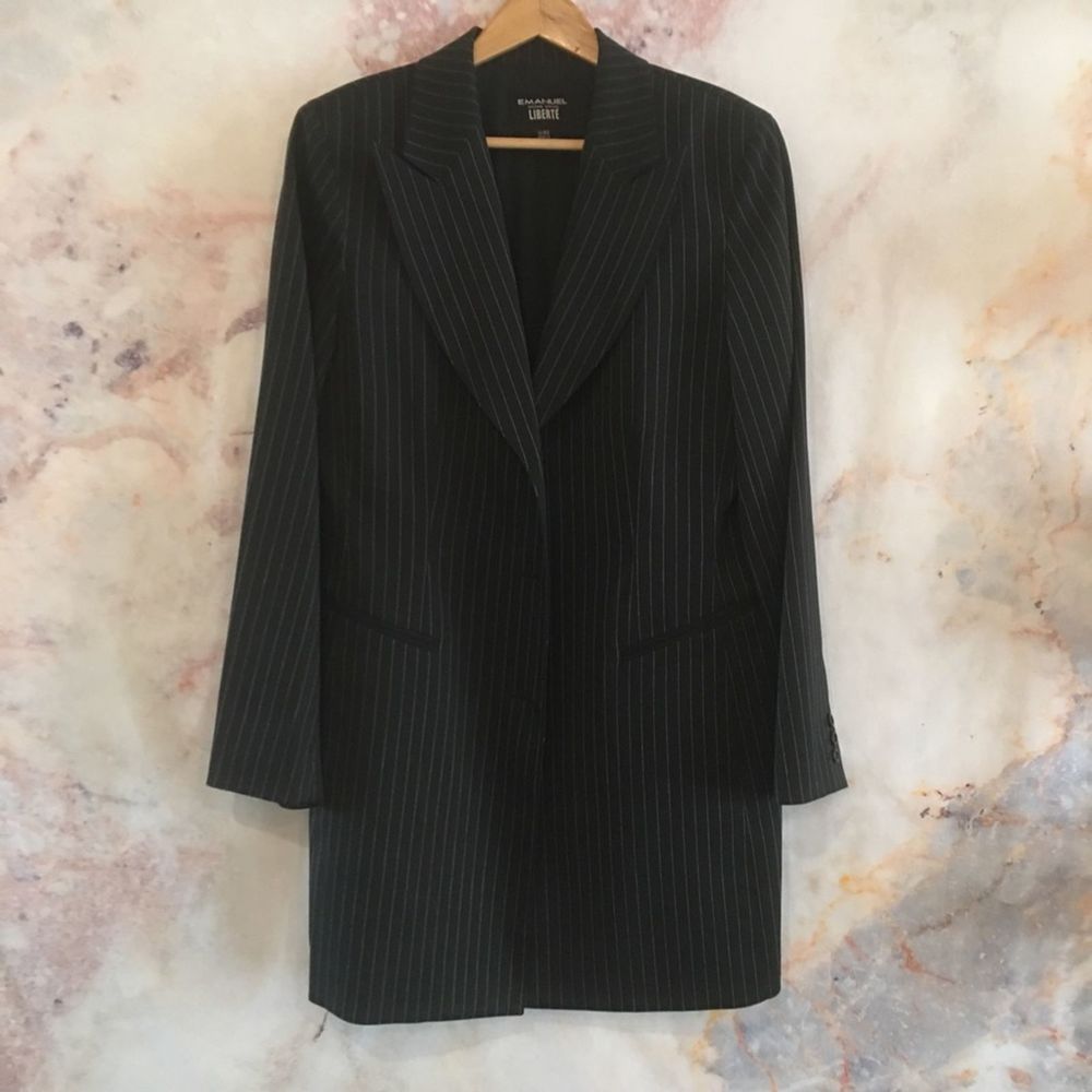 EUC Emanuel Ungaro Liberte Pinstripe Blazer